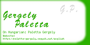 gergely paletta business card